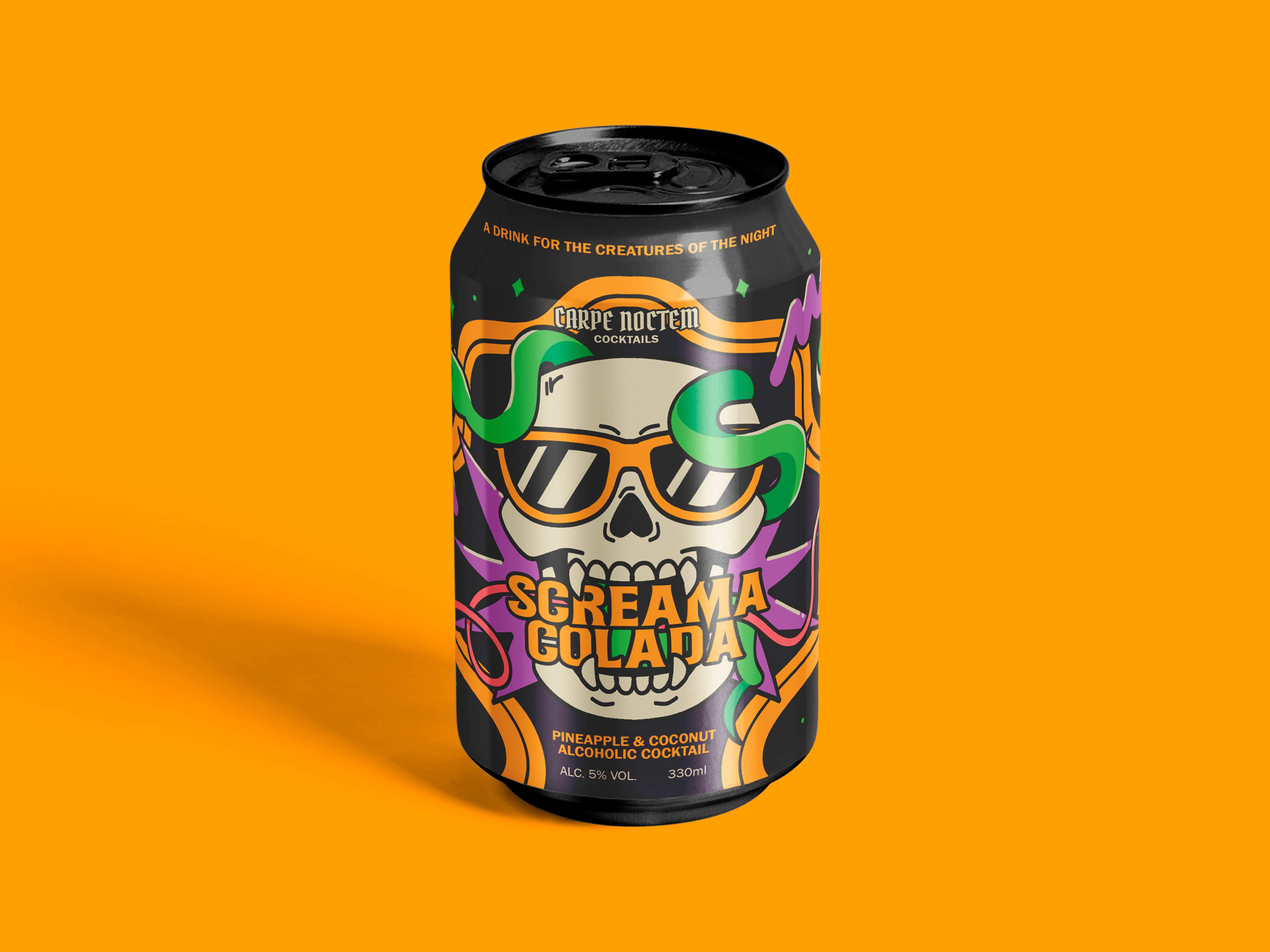 Mockup of a drink can